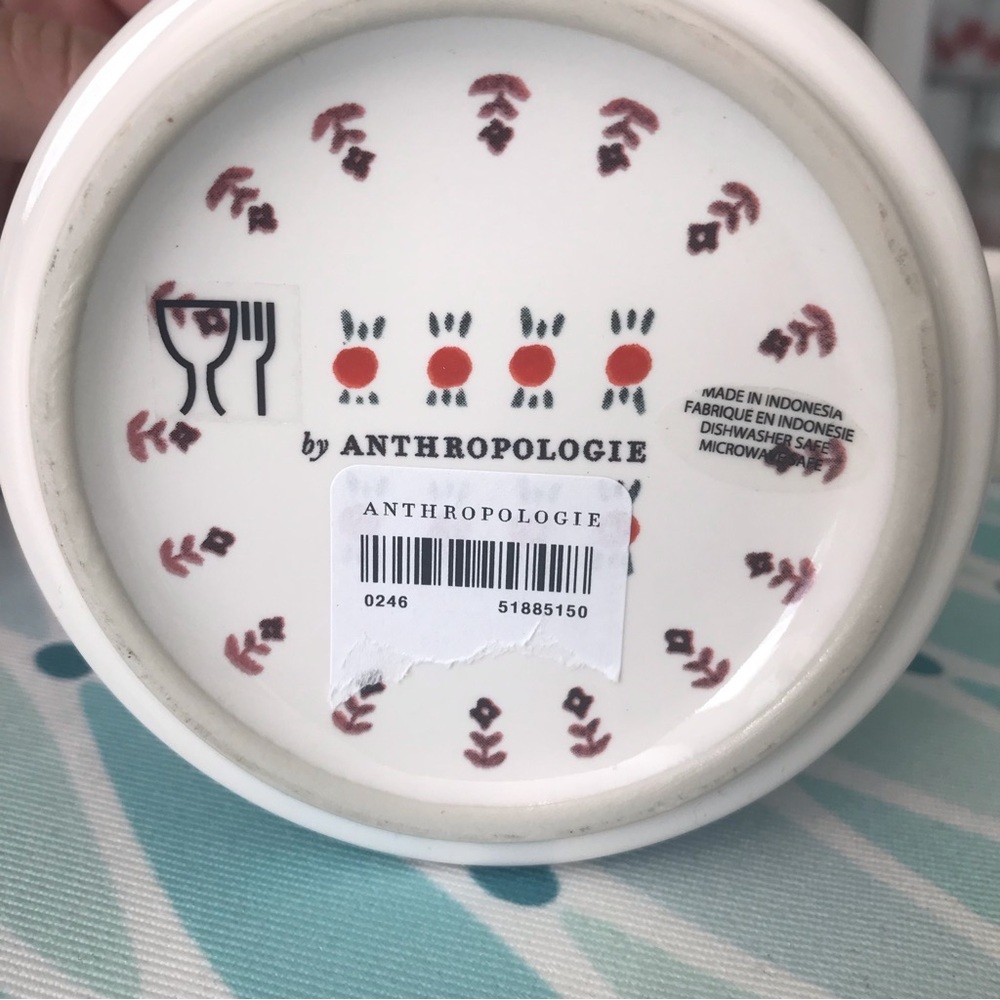 NWT Anthropologie R Initial Mug Ralph Waldo Emerson monogram coffee tea gift - Picture 5 of 5